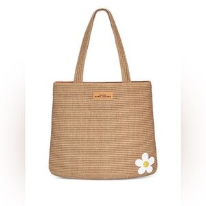 Marc Jacobs Khaki Daisy Beach Tote Bag